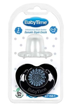 Baby Time Damaklı Siyah Gövdeli Emzik 6-18 ay BT153