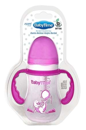 Baby Time Damla Akıtmaz Kulplu Bardak 250 ml BT105