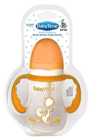 Baby Time Damla Akıtmaz Kulplu Bardak 250 ml BT105