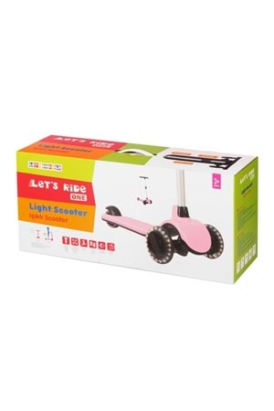 Let s Be Child Çocuk Scooter Işıklı Teker Pembe 3 Yaş+ LC30908