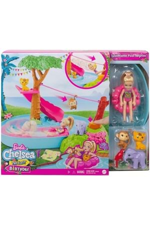 Barbie ve Chelsea Kayıp Doğum Günü Havuz Partisi Oyun Seti GTM85