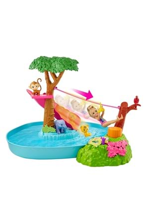 Barbie ve Chelsea Kayıp Doğum Günü Havuz Partisi Oyun Seti GTM85