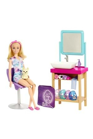 Barbie Işıltı Dolu Spa Günü Oyun Seti HCM82