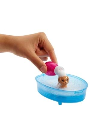 Barbie Bebek ve 3 Yavru Köpekli Oyunu GDJ37