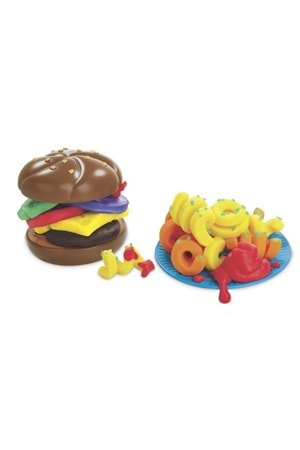 Play Doh Mutfak Atölyesi Hamburger ve Patates Kızartması E5472