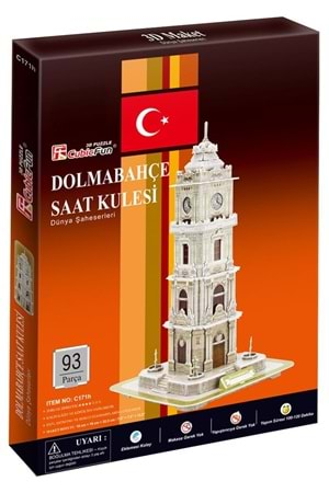 Cubic Fun 3D Puzzle Dolmabahçe Saat Kulesi