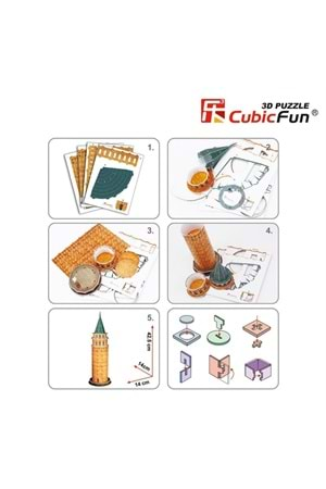 Cubic Fun 3D Puzzle Galata Kulesi