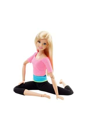 Barbie Sonsuz Hareket Bebeği Sarışın Siyah Taytlı DHL82