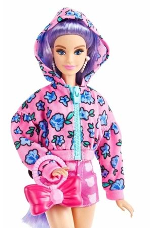 Barbie Extra Pembe Kapüşonlu Hırka HDJ39