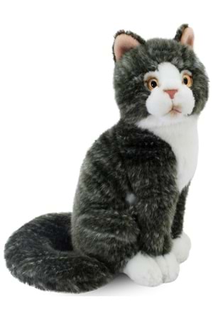 Animals of the World Gri Kedi Peluş 22 cm 20888