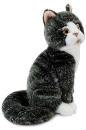 Animals of the World Gri Kedi Peluş 22 cm 20888