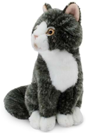 Animals of the World Gri Kedi Peluş 22 cm 20888