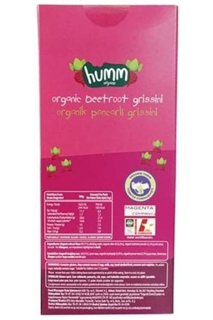 Humm Organik Grissini Pancarlı 75gr