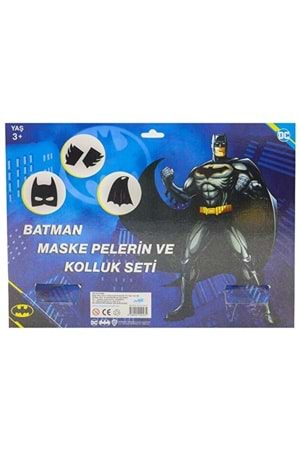 Batman Maske Pelerin Kolluk 3 lü Set