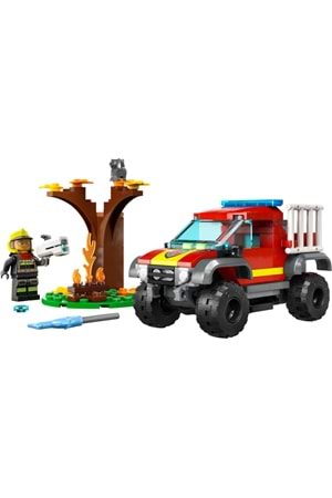 Lego City 4x4 İtfaiye Kamyonu Kurtarma Operasyonu 60393