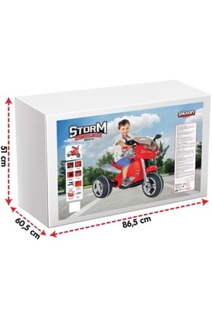 Pilsan Storm 12V Akülü Motorsiklet 05 113