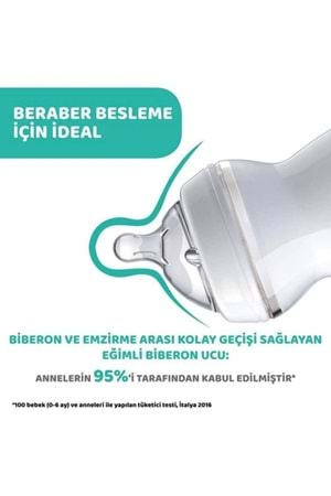 Chicco Natural Feeling Silikon Emzikli Pp Biberon Desenli 330 Ml