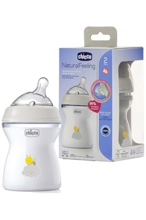 Chicco Natural Feeling Silikon Emzikli Pp Biberon Desenli 250 Ml