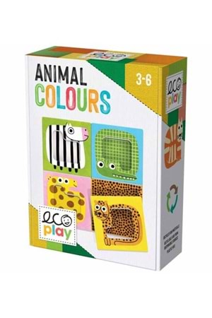 Headu Eco Play Puzzle Renkli Hayvanlar 3-6 yaş MU28573