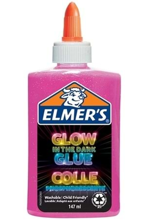 Elmers Karanlıkta Parlayan Simli Yapıştırıcı Pembe 147 ml 2162079