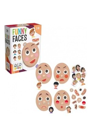 Headu Mutlu Yüzler Puzzle 3-6 Yaş MU28009