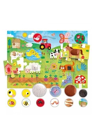 Headu Montessori Dokunsal Puzzle 1-4 Yaş MU23592