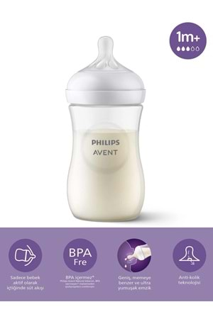 Avent Doğal Tepkili PP Biberon 260 ml 1 Ay+ SCY903/01