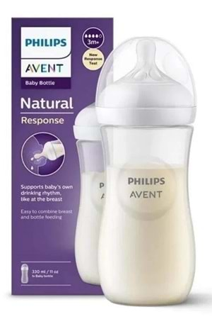 Avent Doğal Tepkili PP Biberon 330 ml 3 Ay+ SCY906/01