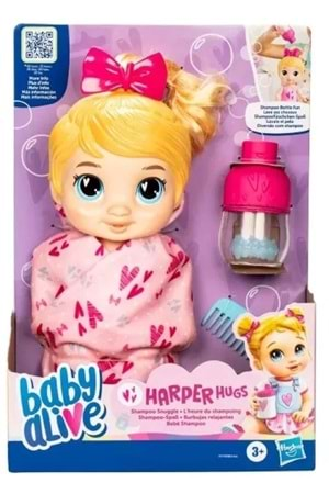 Baby Alive Bebeğimle Şampuan Eğlencesi Sarışın F9119