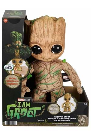 Marvel I Am Groot Groovin Groot Sesli ve Hareketli Peluş HJM23