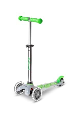 Micro Scooter Mini Deluxe Flux Neon Yeşil Işıklı Teker MMD201