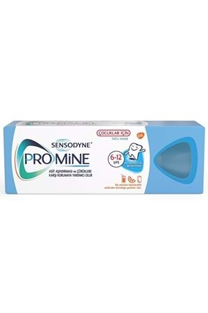 Sensodyne Diş Macunu Promine Tatlı Nane 6-12 Yaş 50 ml