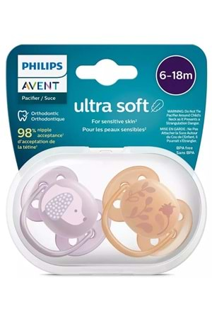 Avent Silikon Emzik Ultra Soft 6-18 ay SCF091/18