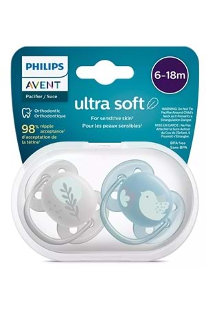 Avent Silikon Emzik Ultra Soft 6-18 ay SCF091/15