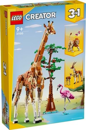 Lego Creator 3 in 1 Vahşi Safari Hayvanları 31150