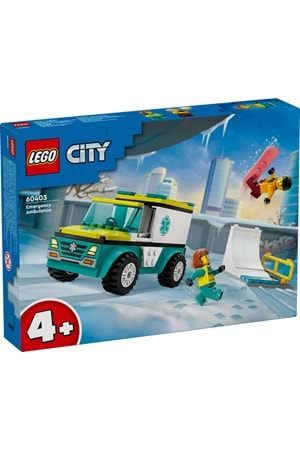 Lego City Acil Ambulansı ve Snowboardcu 60403