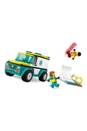 Lego City Acil Ambulansı ve Snowboardcu 60403