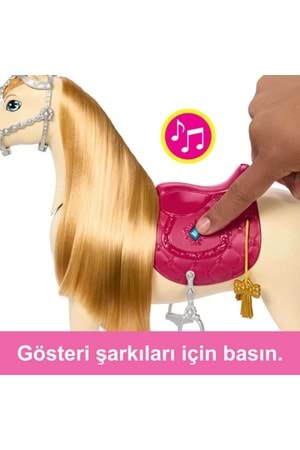 Barbie Gizemleri Büyük At Kovalamacası Dans ve Gösteri Atı HXJ42