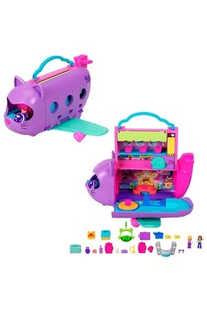 Polly Pocket Minik Kedi Hava Yolları Oyun Seti HWP19