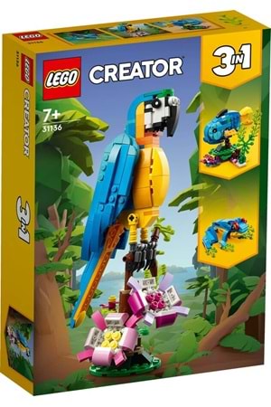 Lego Creator 3 in 1 Egzotik Papağan 31136