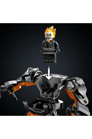 Lego Marvel Ghost Rider Robotu ve Motosikleti 76245