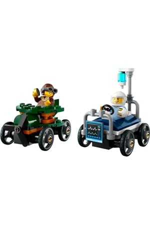 Lego City Uçak, Hastane Yatağına Karşı Yarış Arabası Paketi 60459