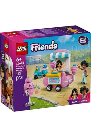 Lego Friends Pamuk Şeker Standı ve Scooter 42643