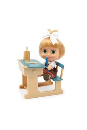 Masha ve Koca Ayı 12 cm Bebek Okul Oyun Seti MHA07000