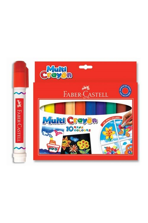 Faber Castell Multi Crayon Boya Kalemi 10 Renk