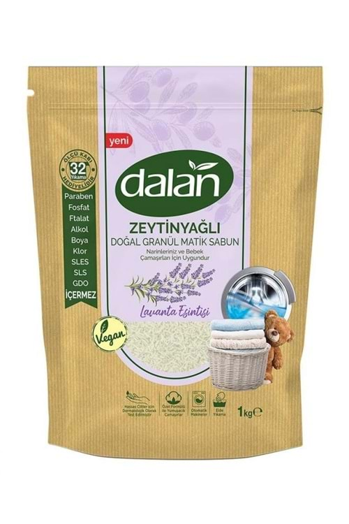 Dalan Doğal Granül Sabun Zeytinyağlı Lavanta Esintisi 1000 Gr