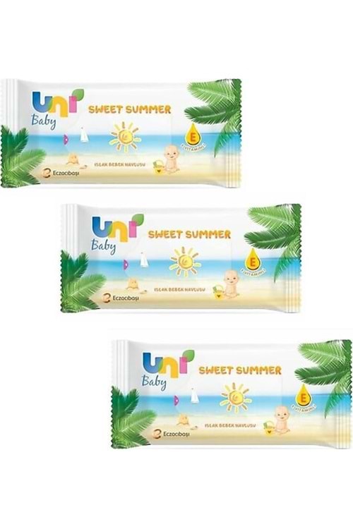 Uni Baby Sweet Summer 3*52li Islak Havlu