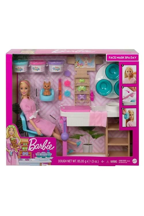 Barbie Yüz Bakımı Yapıyor Oyun Seti GJR84