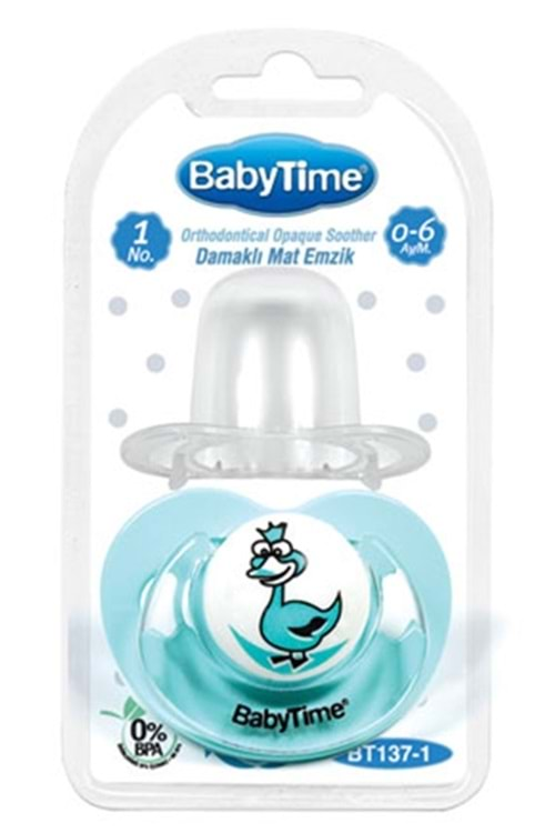 Baby Time Damaklı Mat Gövdeli Emzikler 0-6 ay BT137