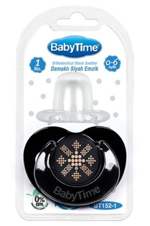 Baby Time Damaklı Siyah Gövdeli Emzik 18 ay+ BT154